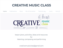 Tablet Screenshot of creativemusicclass.com